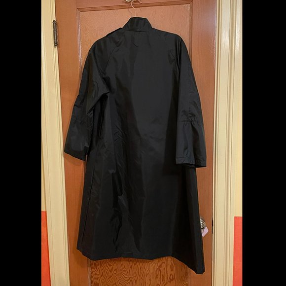 Vintage Black Aqua-Sheen Raincoat - Picture 2 of 8